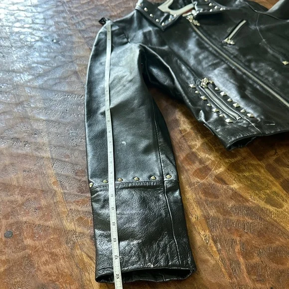 LED ZEPPELIN- Wilson’s Leather Studded Jacket- Medium - Picture 14 of 15